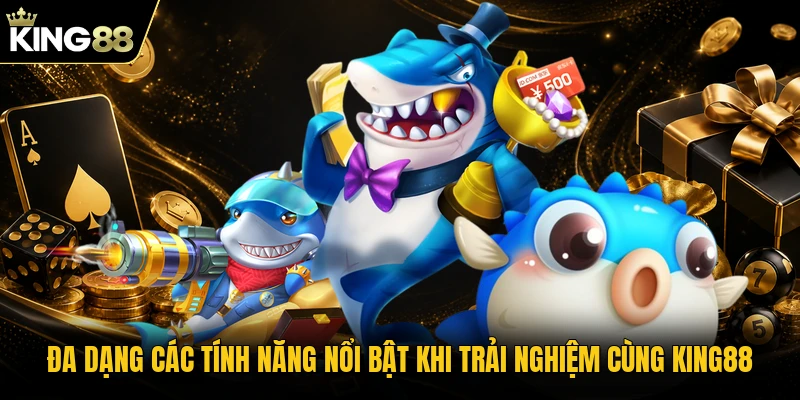 Đa dạng các tính năng nổi bật khi trải nghiệm cùng KING88