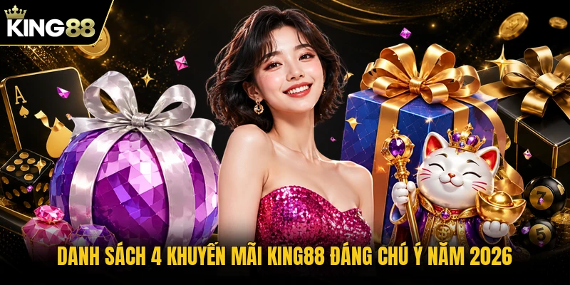 Danh sách 4 khuyến mãi KING88 đáng chú ý năm 2026