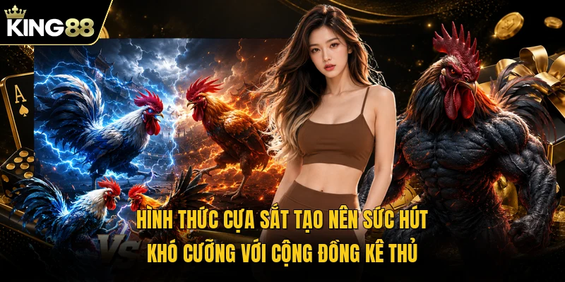 Hình thức cựa sắt tạo nên sức hút khó cưỡng với cộng đồng kê thủ